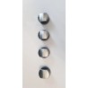 Ручки 4 шт для варильної поверхні металева R 4 Субо SS метал, нержавіюча сталь + зручний дизайн