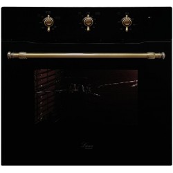 Luxor Qualität 60 GBO Grill Retro Kup BK Vintage Classico + конвектор, чорне скло, чорний