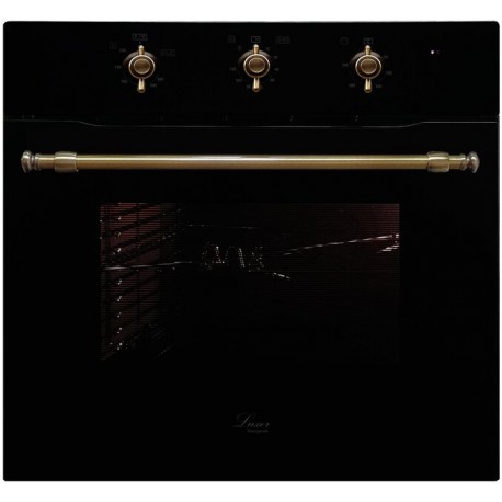 Luxor Qualität 60 GBO Grill Retro Kup BK Vintage Classico + конвектор, чорне скло, чорний