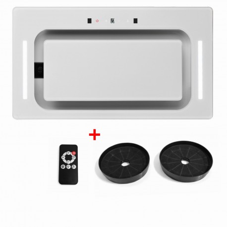 Luxor Stolz RZ Filter RC 60 Glass 1450 m3 WH LED + повністю скляний фасад + пульт, касети захисту двигуна у подарунку, біла