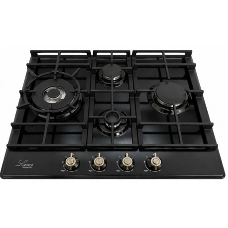 Варильна поверхня газова Luxor 650 Emaille Turbo Wok Italy KUP + кругла підставка Wok у подарунок, чорна