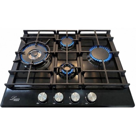 Варильна поверхня газова Luxor 650 Emaille Turbo Wok Italy KUP + кругла підставка Wok у подарунок, чорна