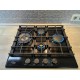 Варильна поверхня газова Luxor Round Vintage 60 Emaille Turbo Wok Italy BK + кругла підставка Wok у подарунок,чорна