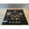 Варильна поверхня газова Luxor Round Vintage 60 Emaille Turbo Wok Italy BK + кругла підставка Wok у подарунок,чорна