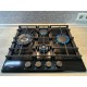 Варильна поверхня газова Luxor Round Vintage 60 Emaille Turbo Wok Italy BK + кругла підставка Wok у подарунок,чорна