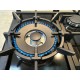 Варильна поверхня газова Luxor CUBO 60 Emaille Turbo Wok Italy BK + кругла підставка Wok у подарунок,чорна